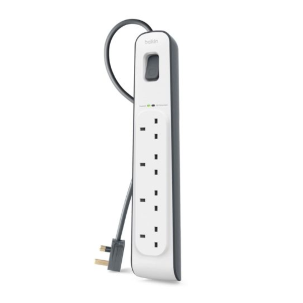 Belkin 4-Outlet Surge Protector with 2M Cord + 2 USB