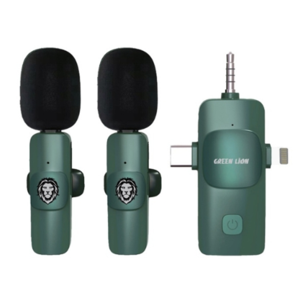 Green Lion 3 IN 1 Microphone Type-C / Lightning / Aux