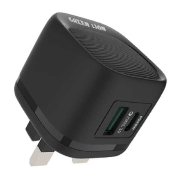 Green Lion PD 20W + QC Wall Charger With USB-C To Lightning Cable